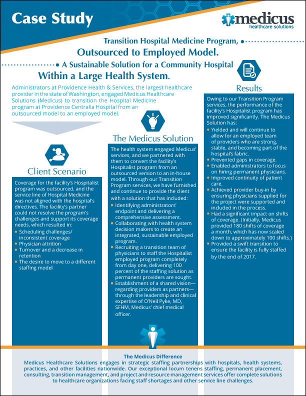 Case Study Medicus Healthcare Solutions 