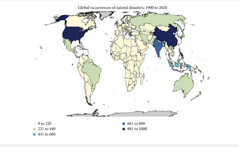 Disaster affected countries